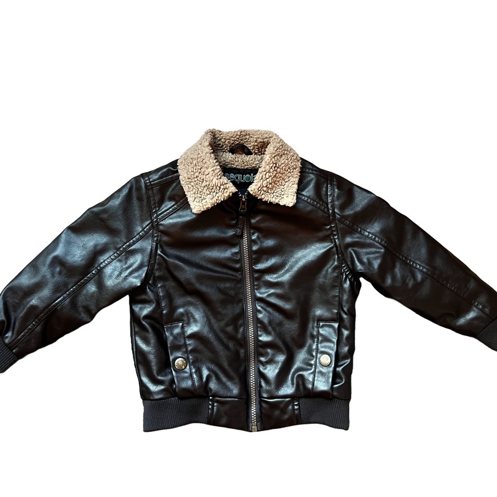 Sequoia Dark Brown Faux Leather Jacket